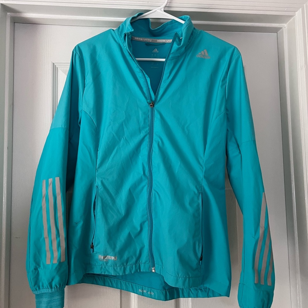 Adidas Turquoise Running Jacket - image 1